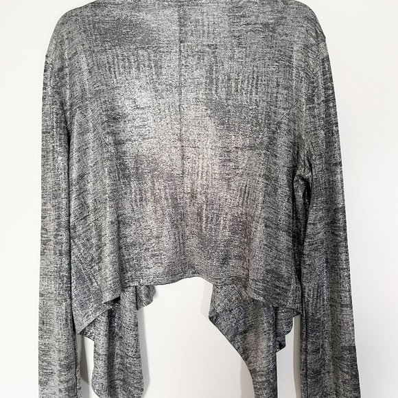Code Vitesse Silver Stretchy Draped Cardigan - Picture 5 of 6